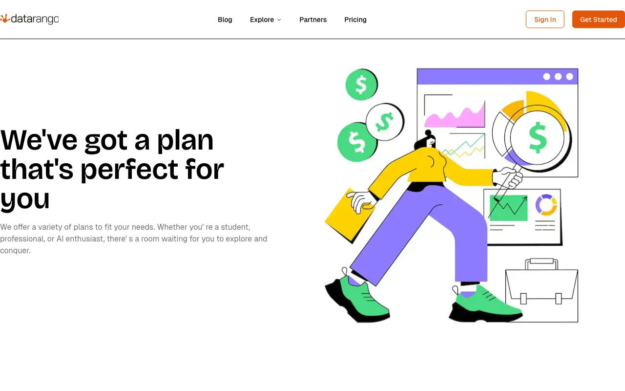 Datarango — pricing page