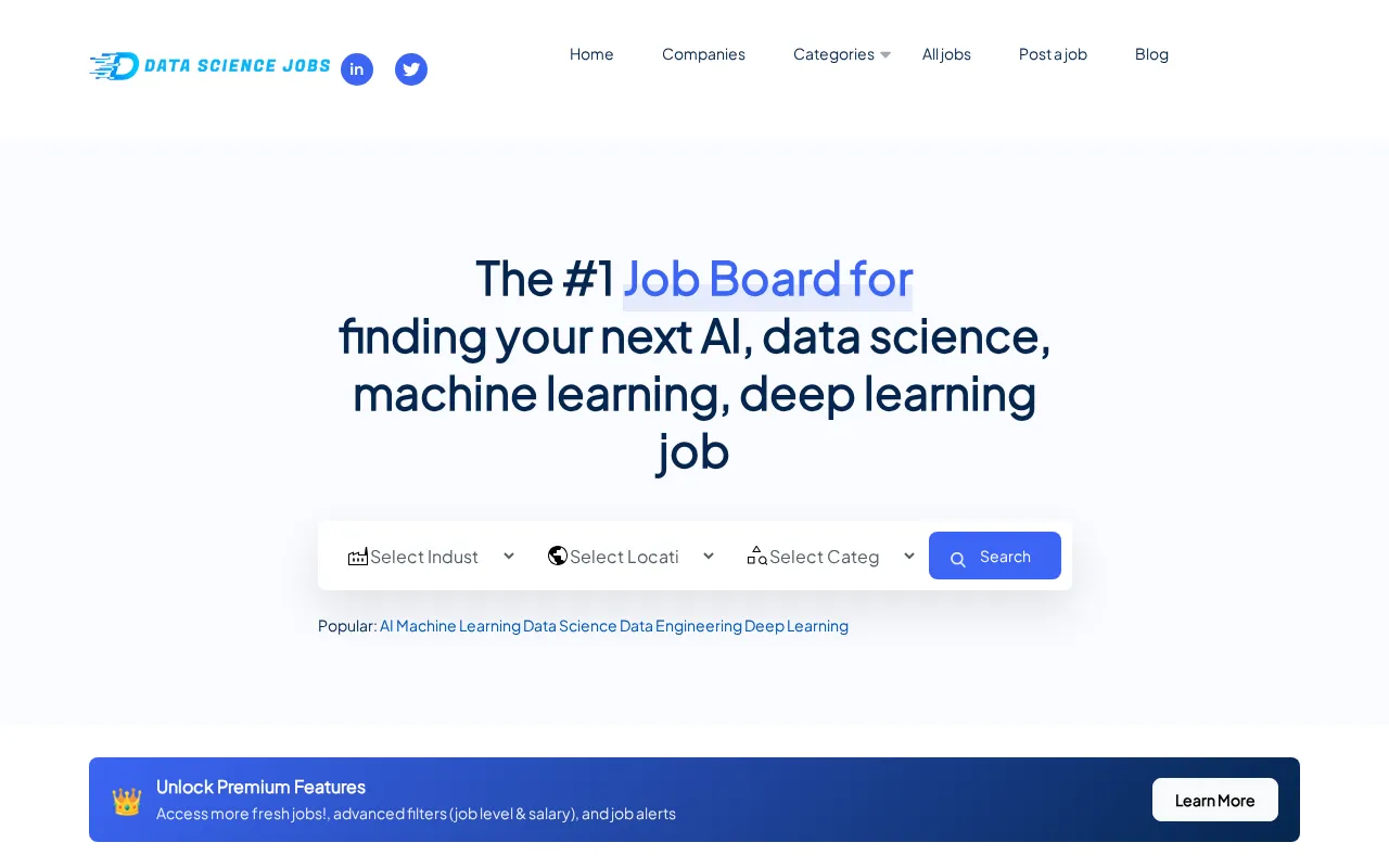 DataScienceJobs.com — preview screenshot