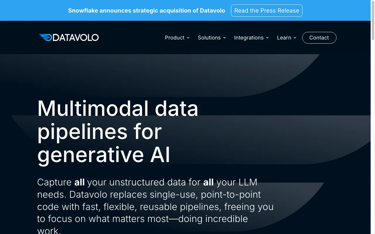 Datavolo — preview screenshot