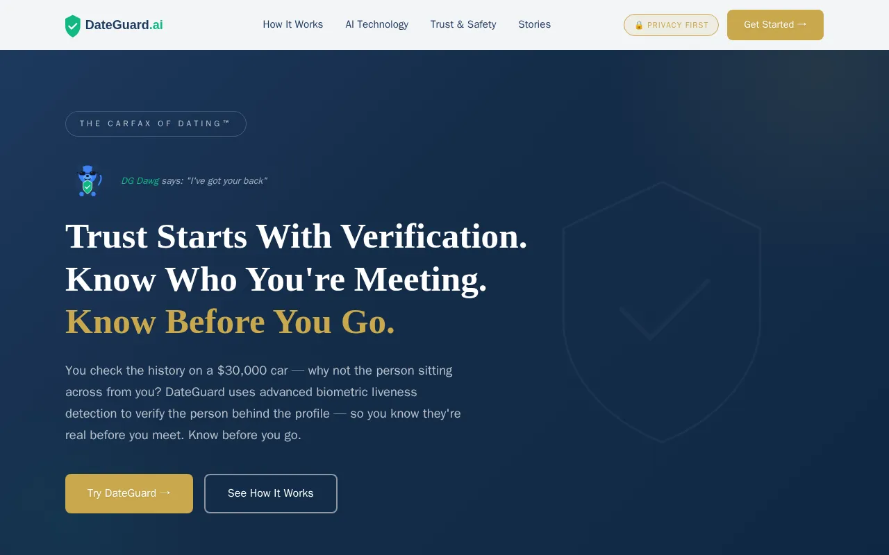 DateGuard.ai — preview screenshot