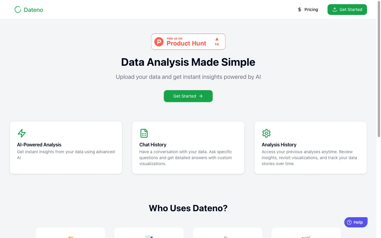 Dateno — preview screenshot
