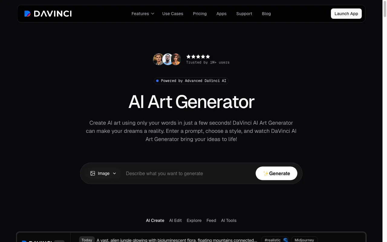 davinci.ai — preview screenshot