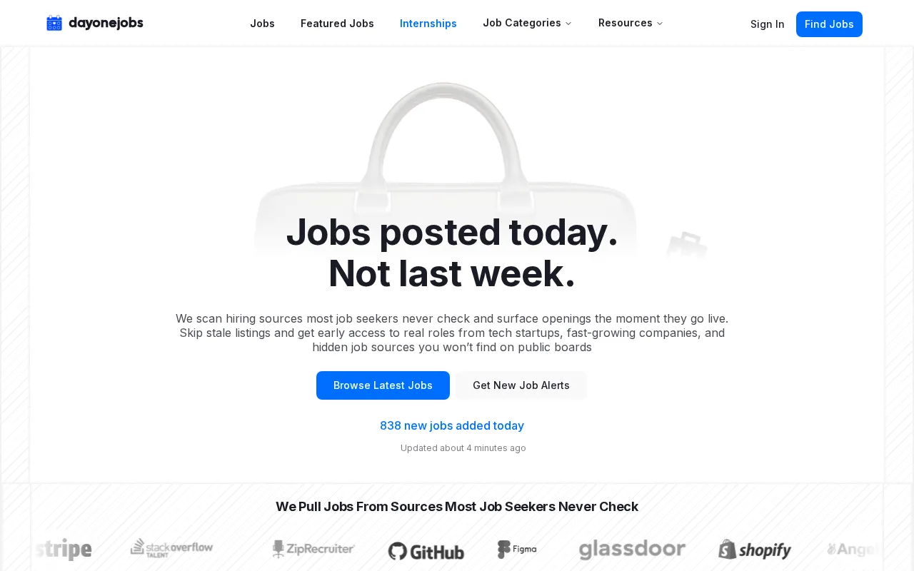 DayOneJobs — preview screenshot