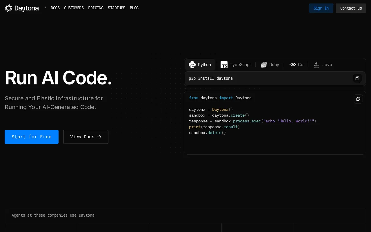 Daytona — preview screenshot