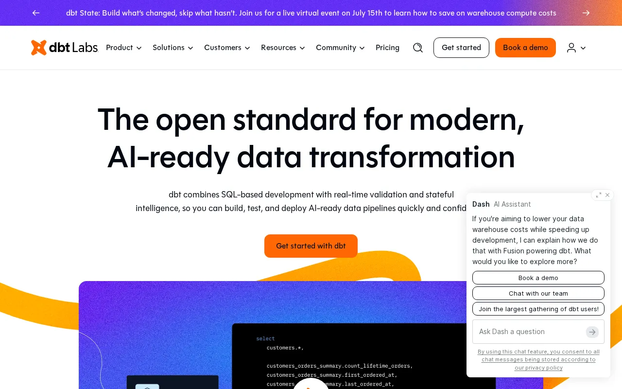 dbt Labs — preview screenshot
