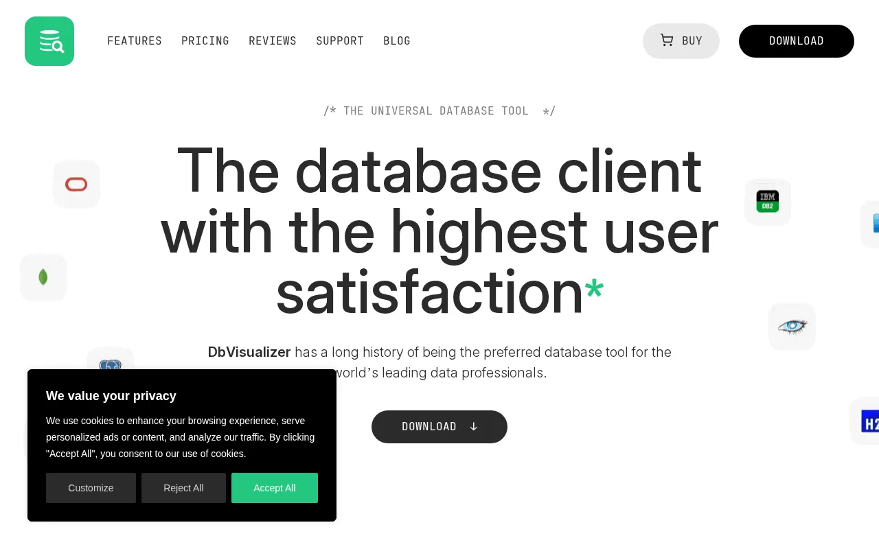 DbVisualizer — preview screenshot