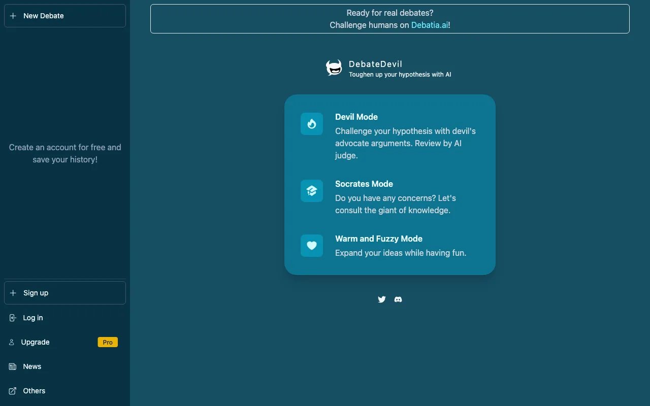 DebateDevil — preview screenshot