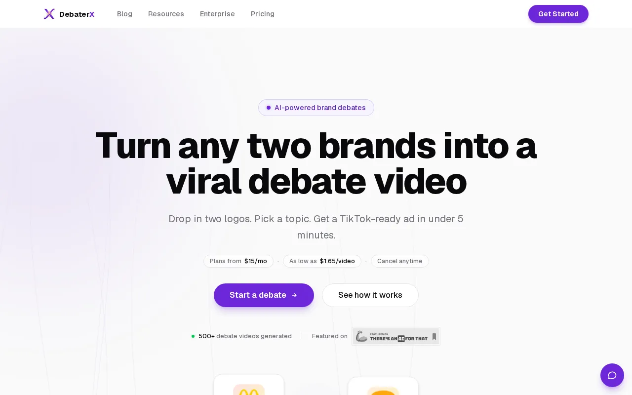 DebaterX — preview screenshot