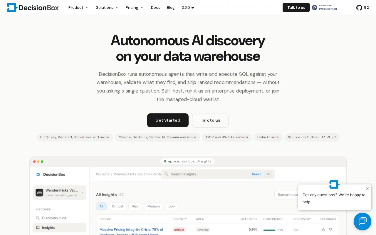 DecisionBox — preview screenshot