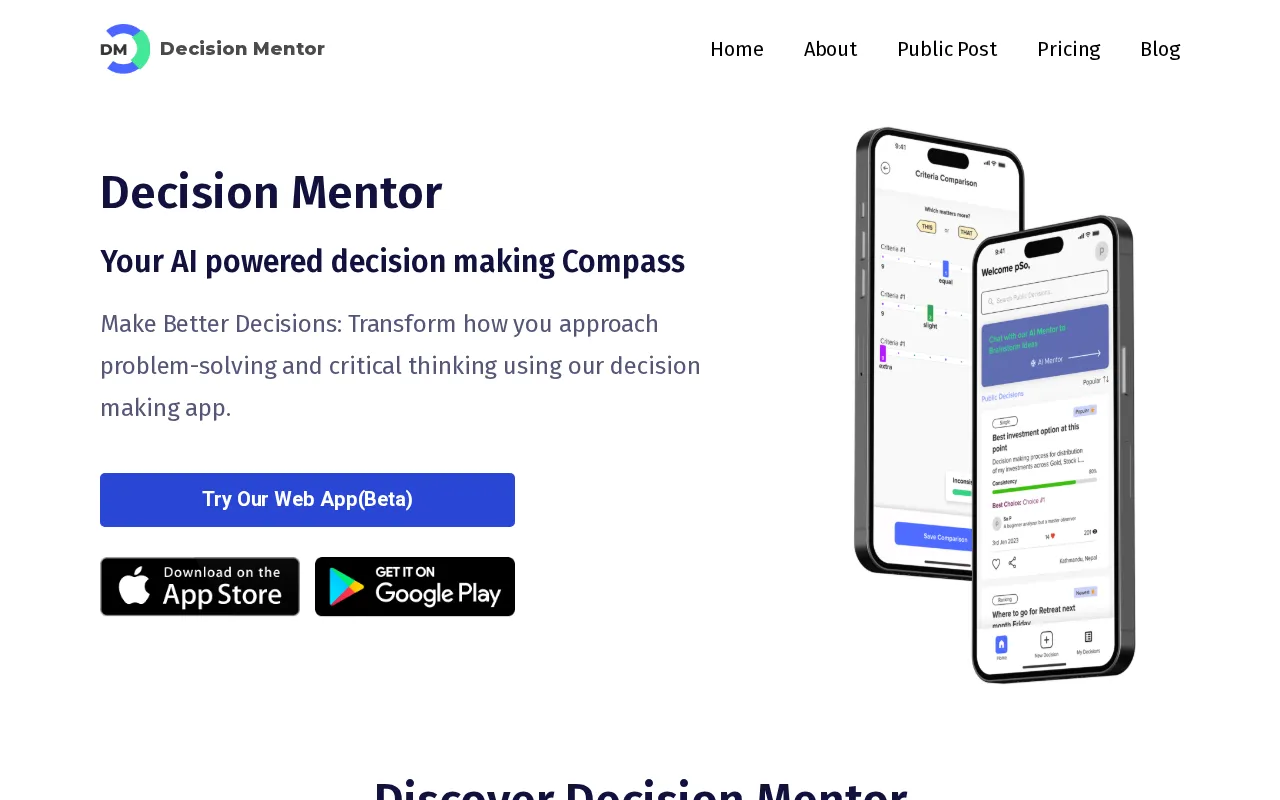 Decisionmentor — preview screenshot