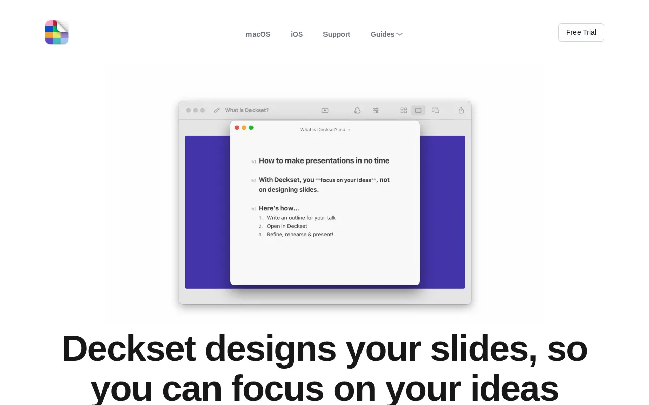 Deckset — preview screenshot