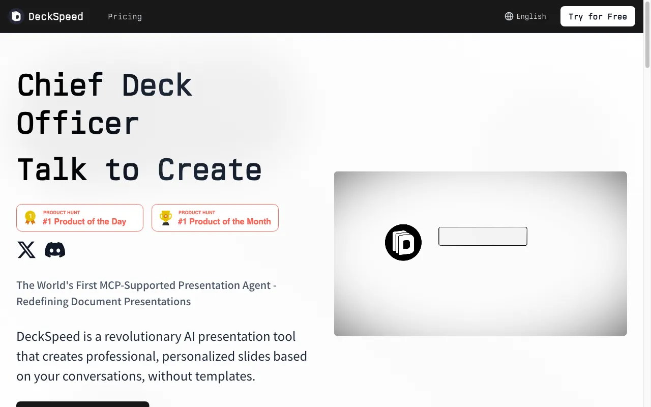 DeckSpeed — preview screenshot