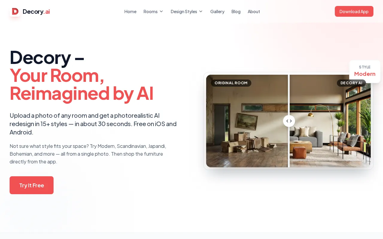 Decory AI — preview screenshot