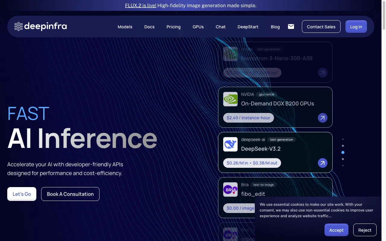 Deep Infra — preview screenshot