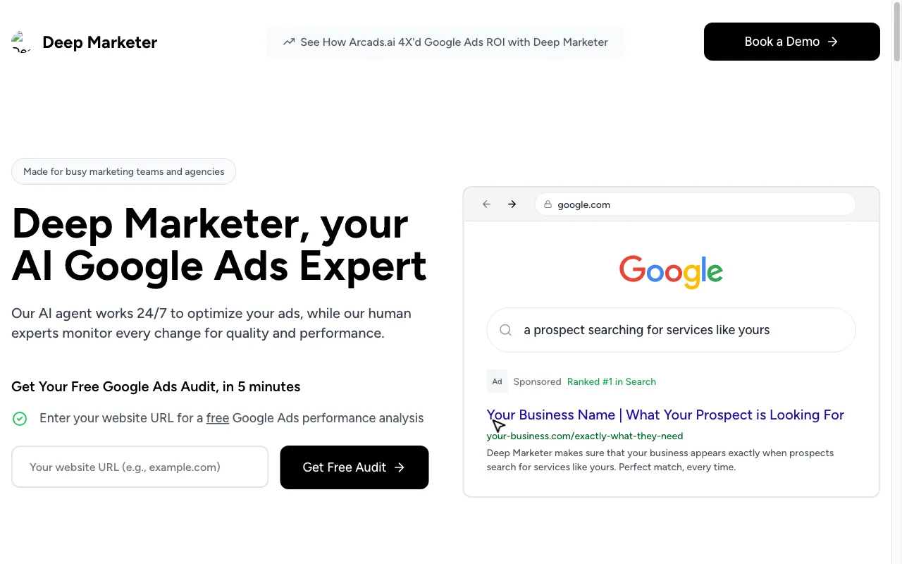 Deep Marketer — preview screenshot