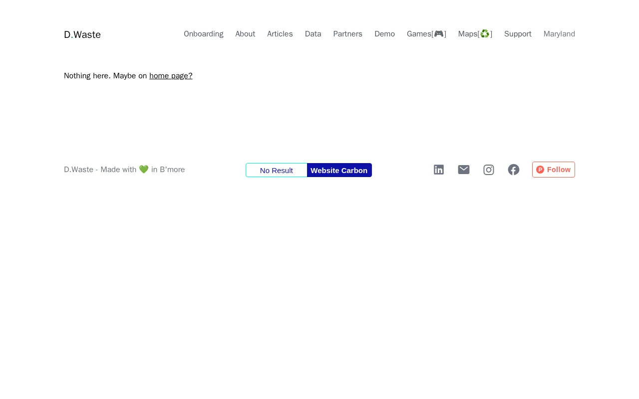 DWaste — pricing page
