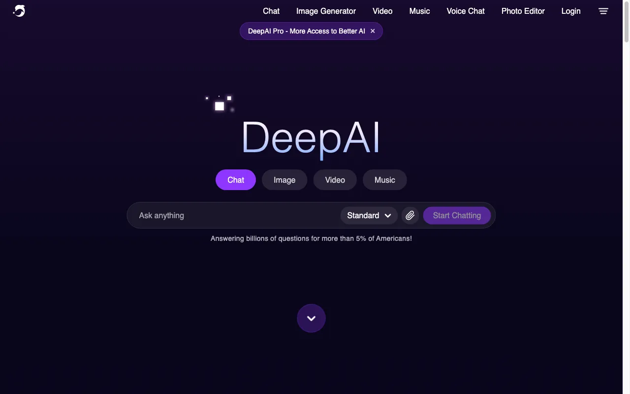 DeepAI — preview screenshot