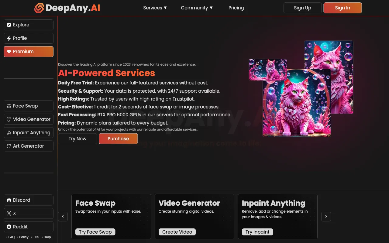 DeepAny.AI — preview screenshot