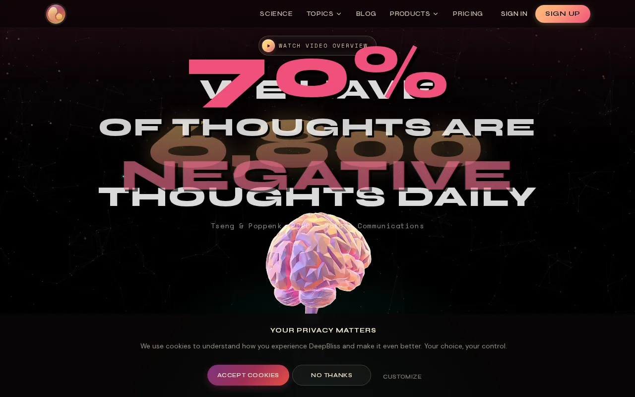 DeepBliss.me — preview screenshot