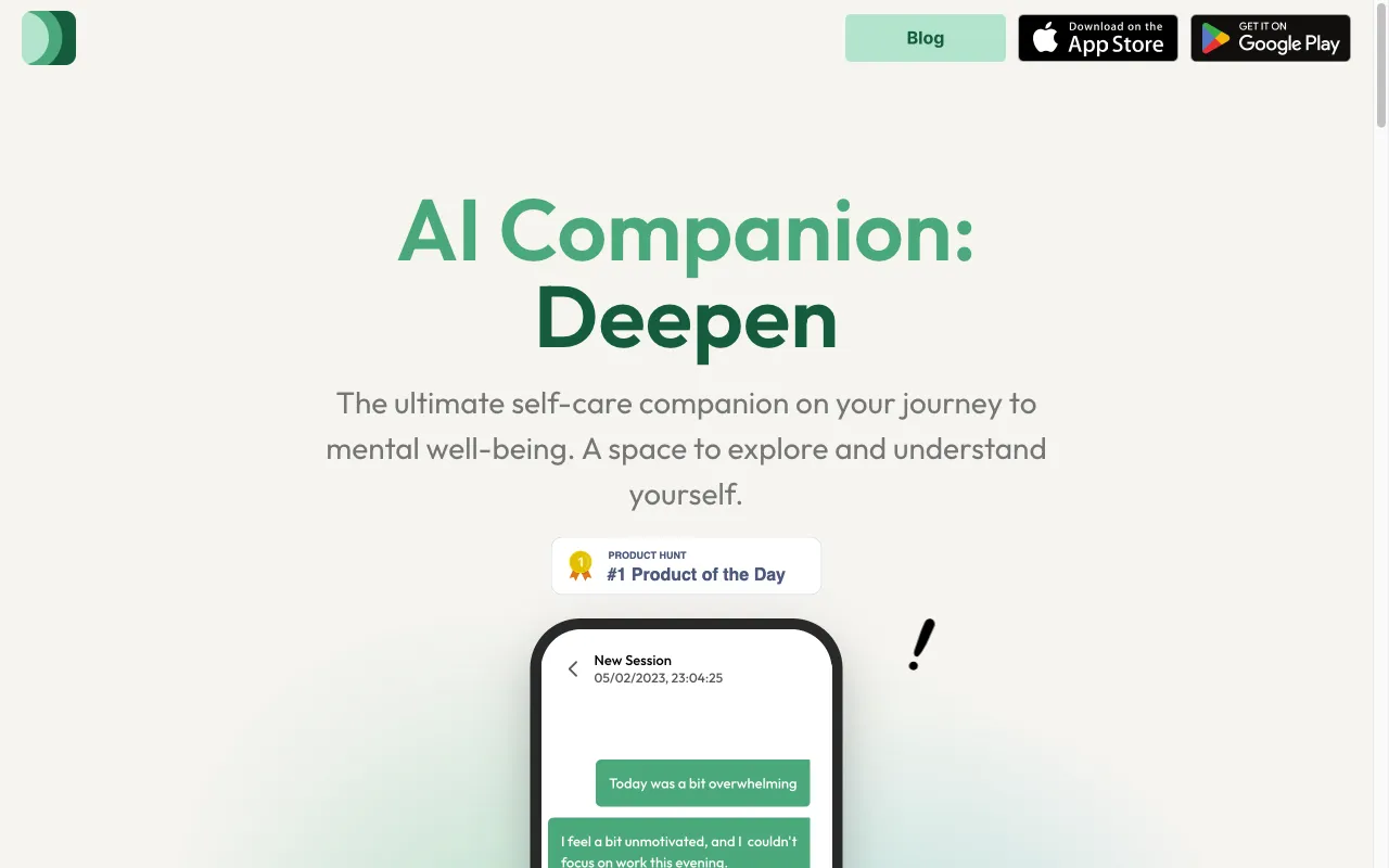 Deepen — preview screenshot