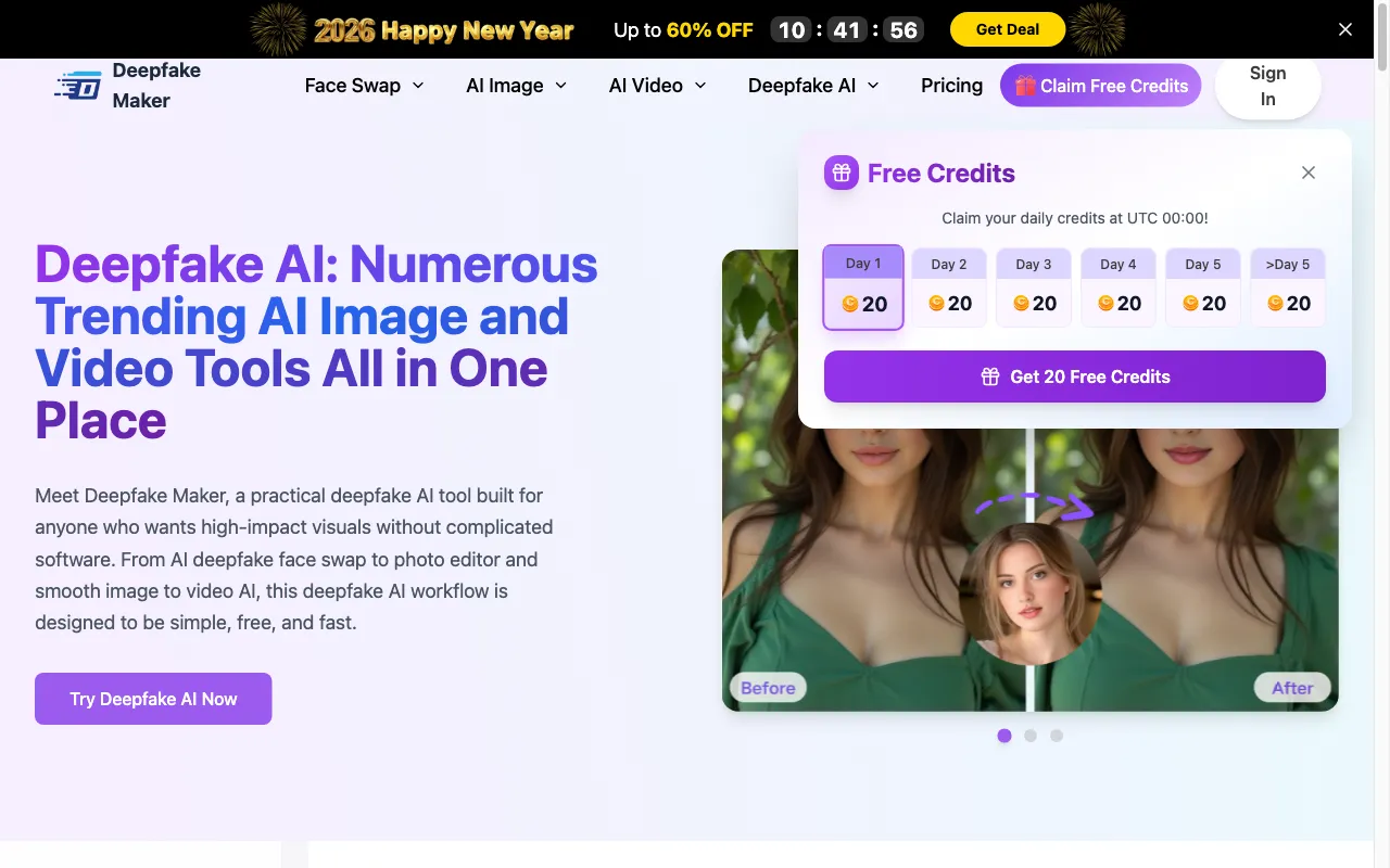 Deepfake AI — preview screenshot