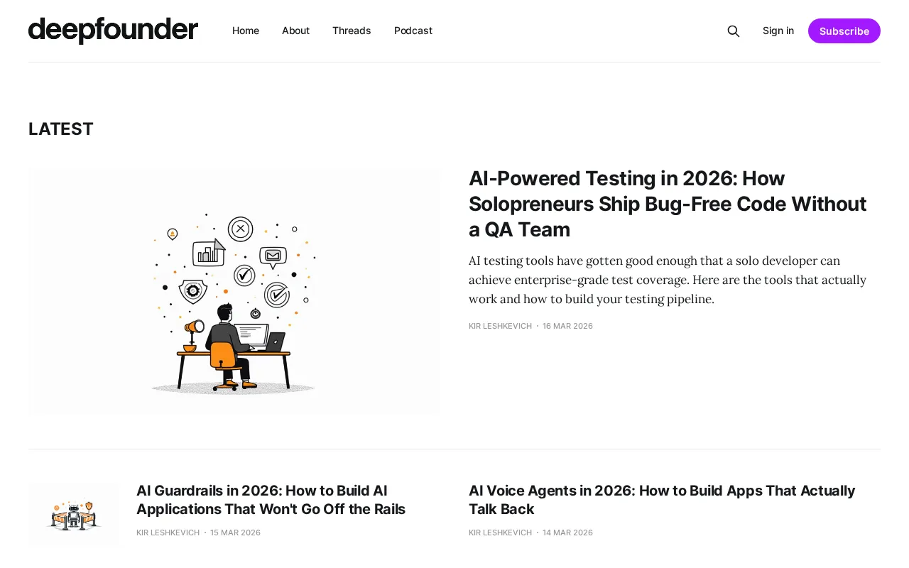 DeepFounder Ai — preview screenshot
