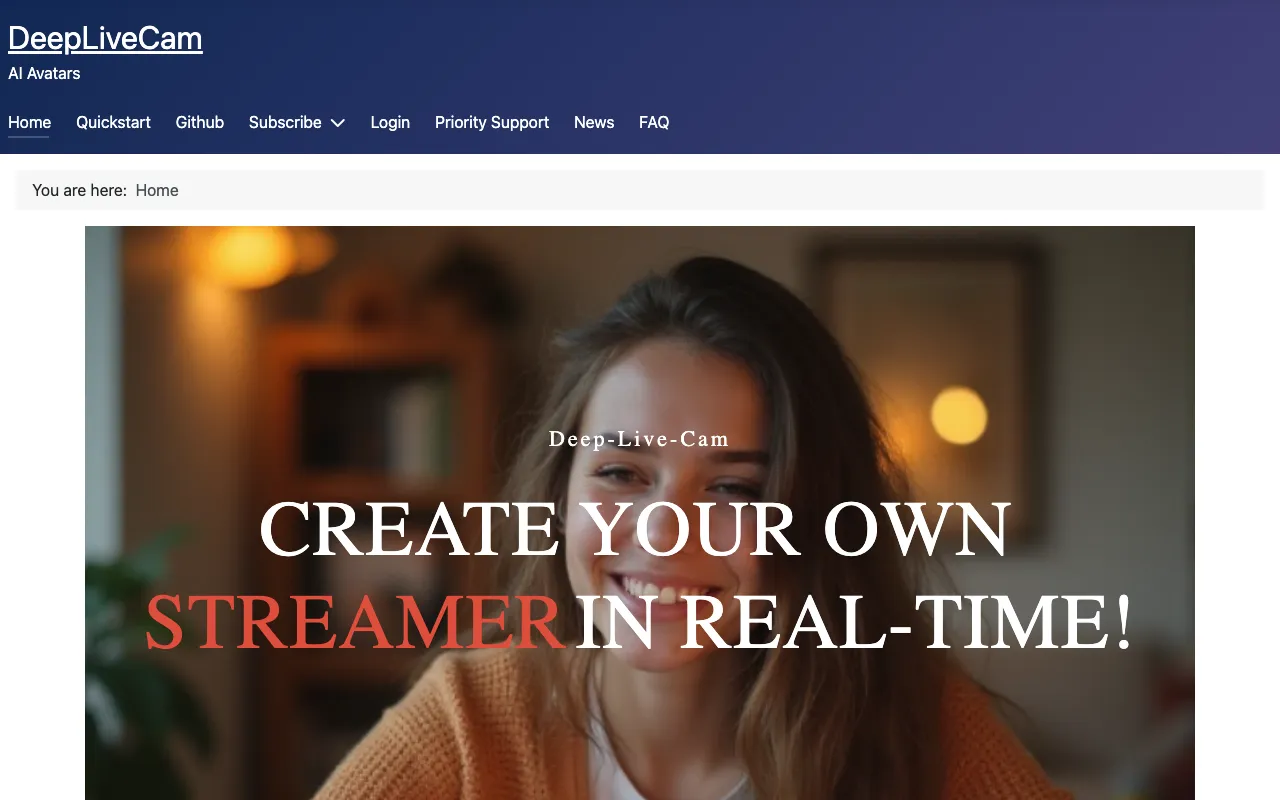 DeepLiveCam — preview screenshot