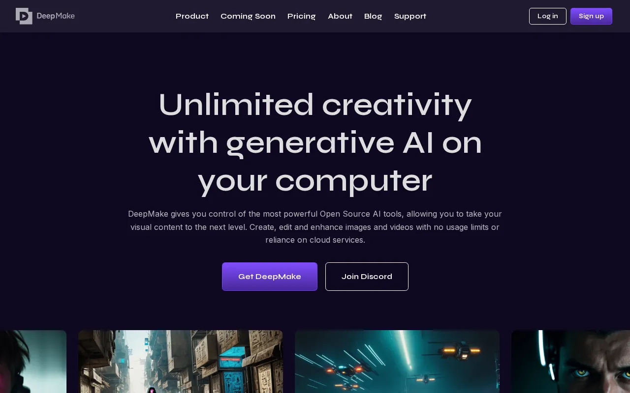 DeepMake — preview screenshot