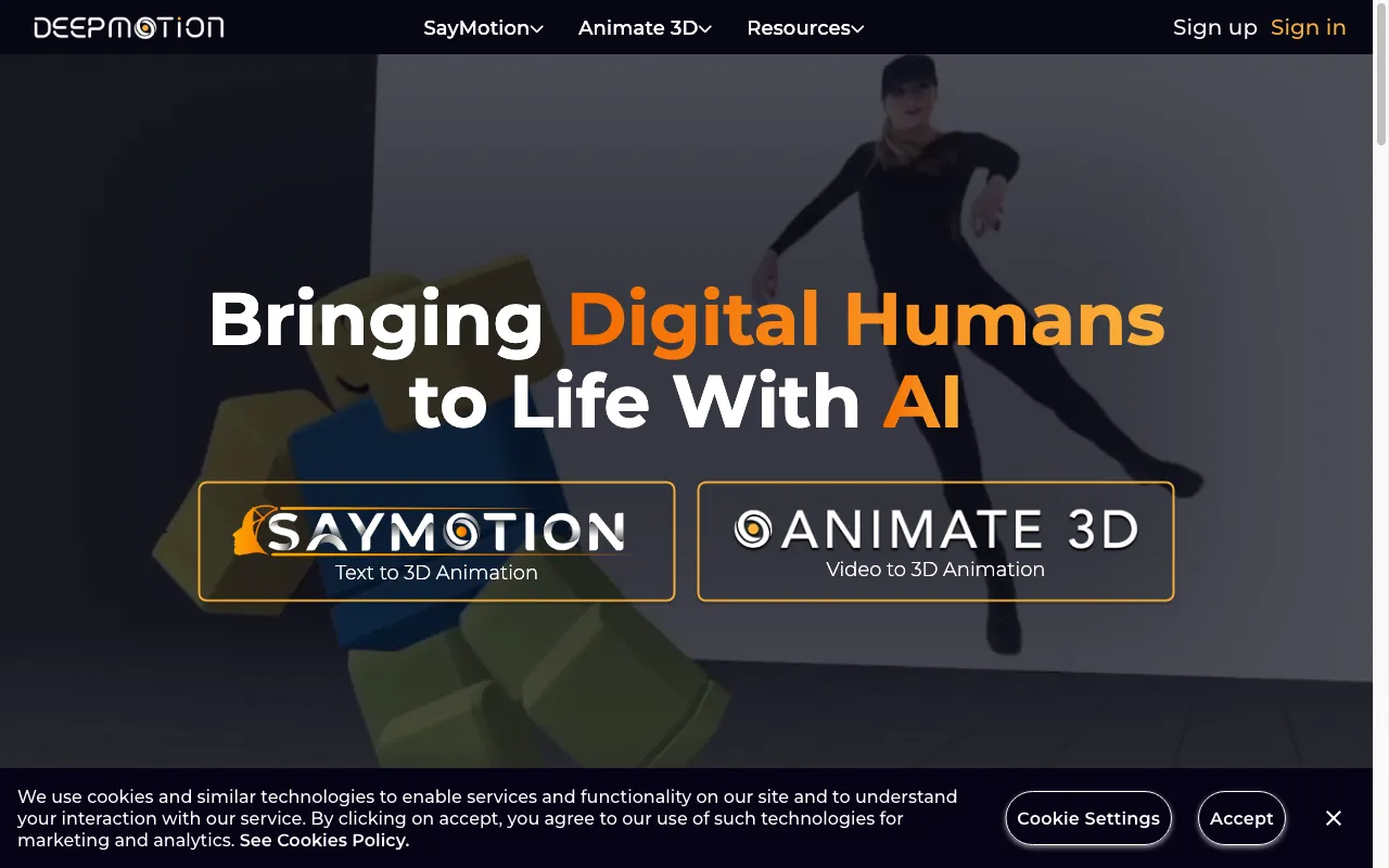 DeepMotion — preview screenshot