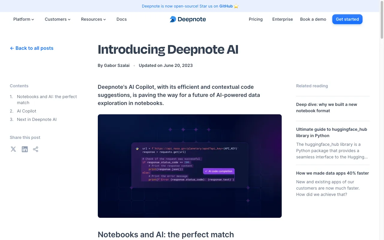 Deepnote — preview screenshot