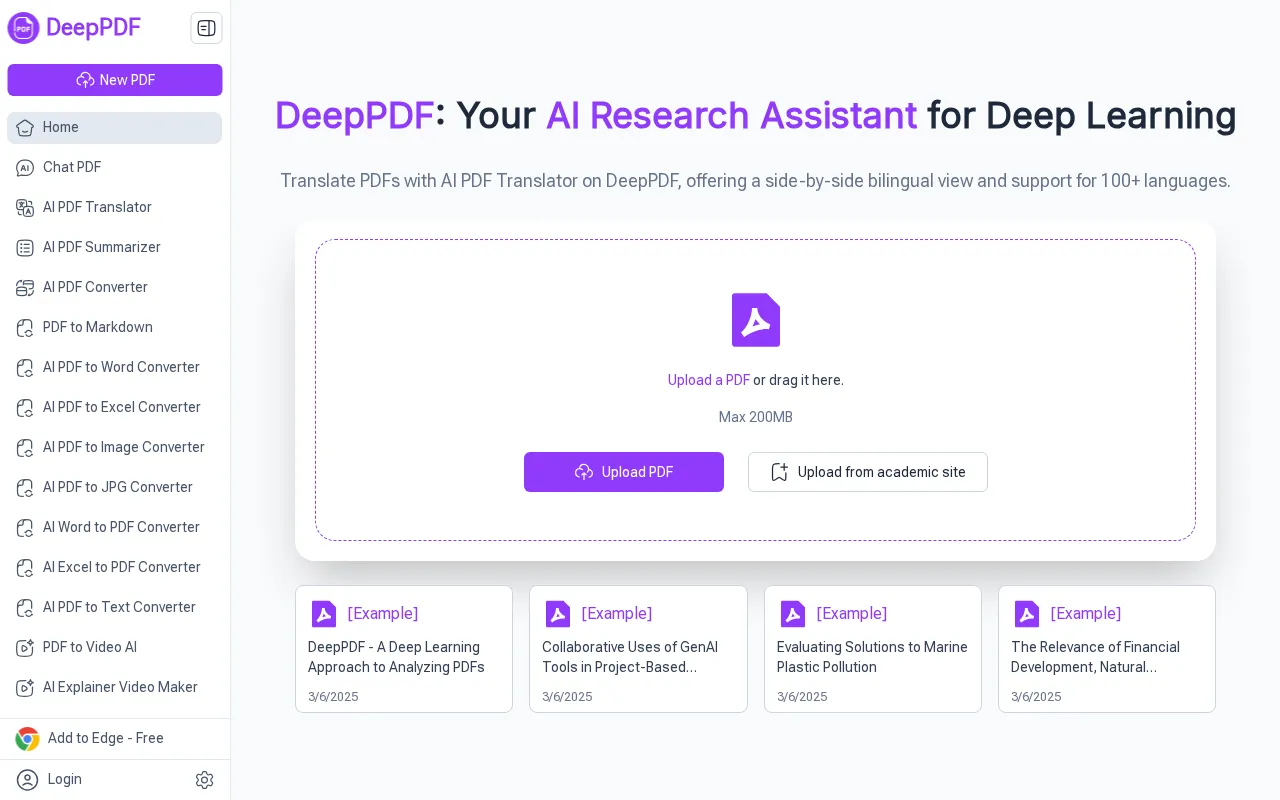 DeepPDF — preview screenshot