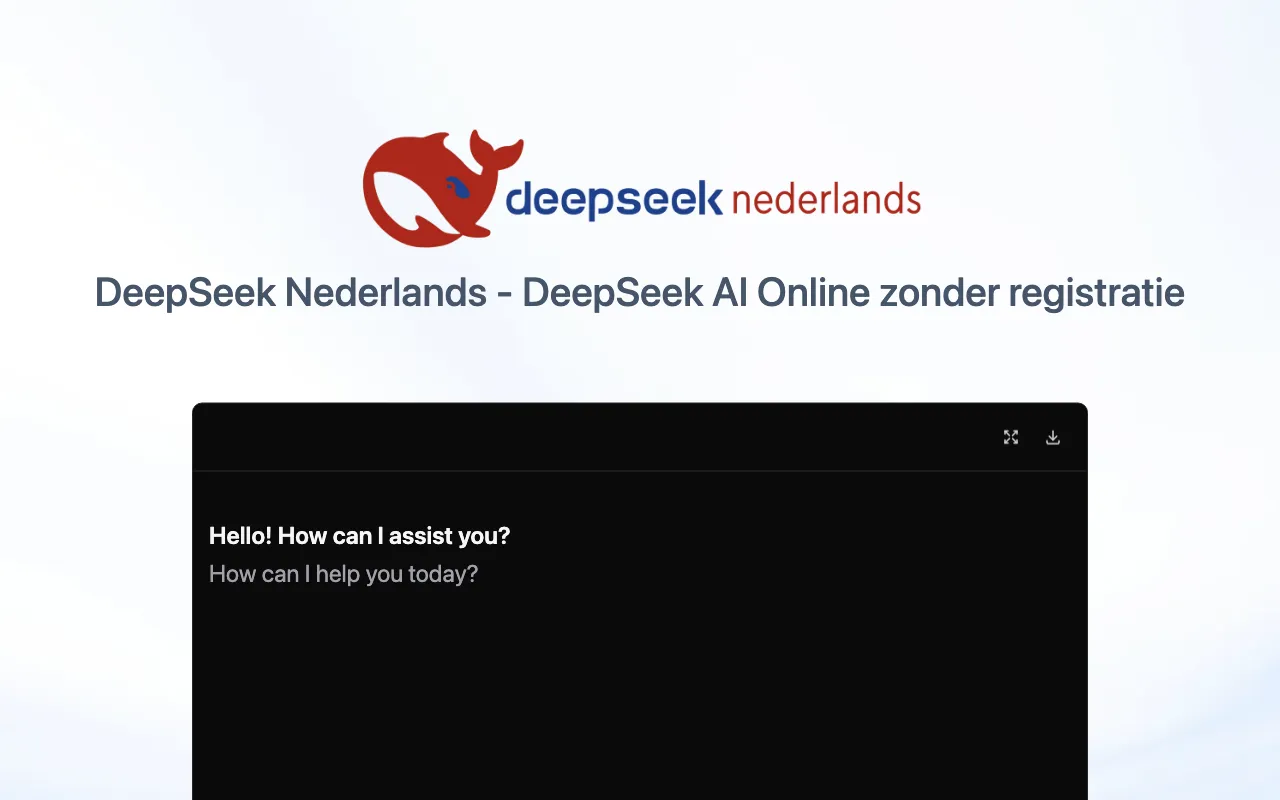 DeepSeek Nederlands — preview screenshot