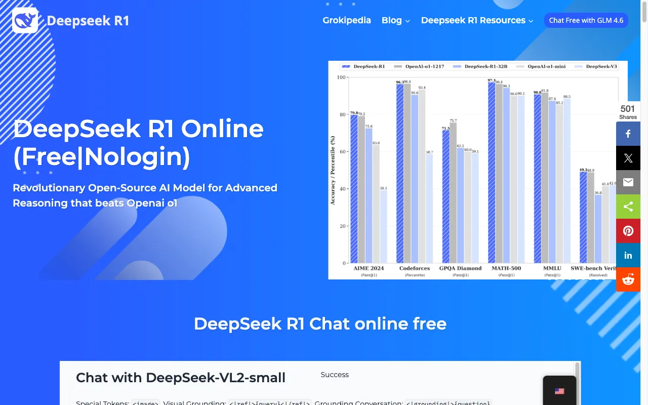 deepseek-r1.com — preview screenshot