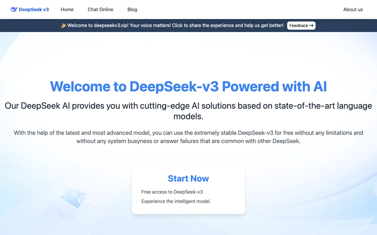 DeepSeek-V3 — preview screenshot