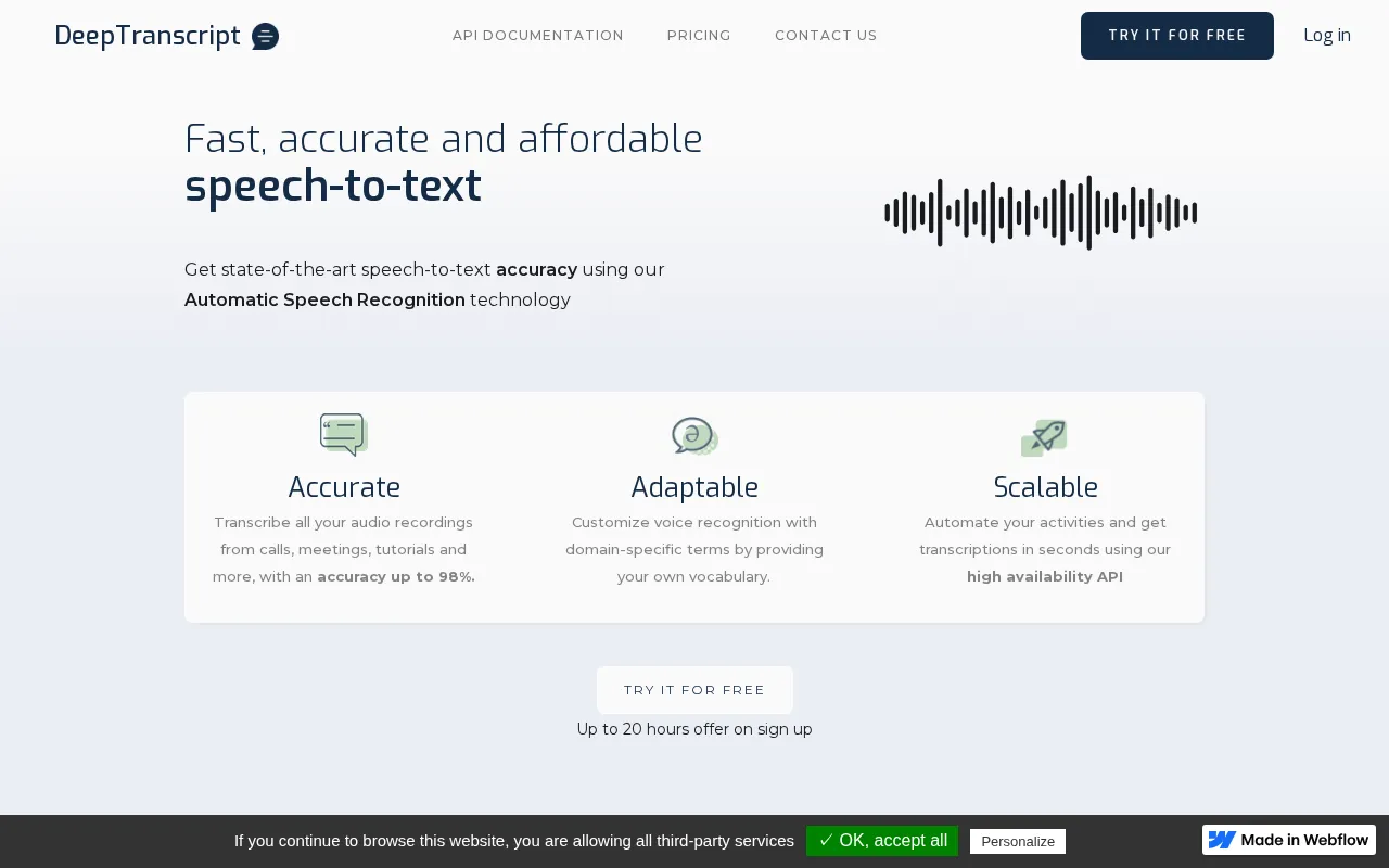 DeepTranscript — preview screenshot