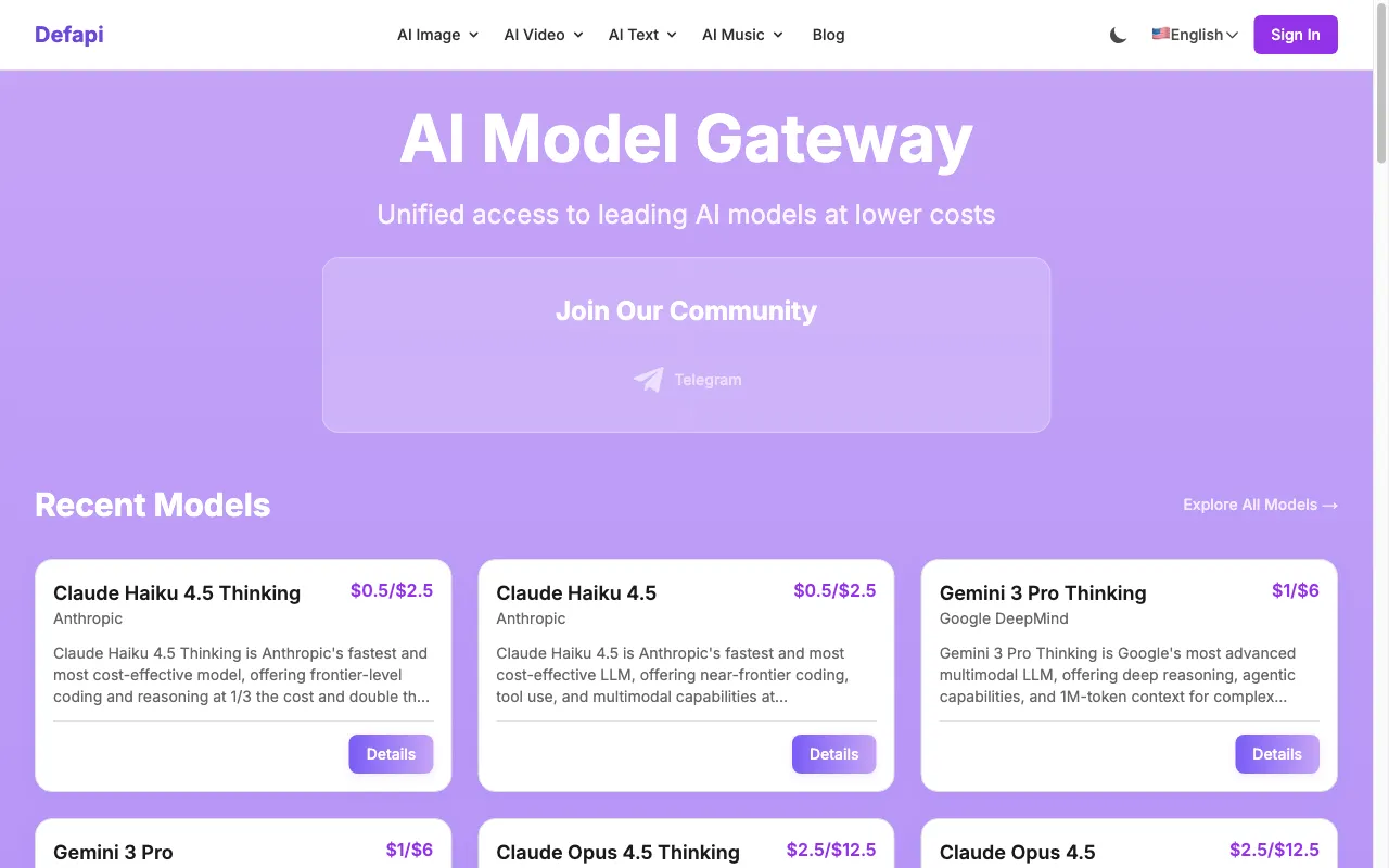 Defapi — preview screenshot