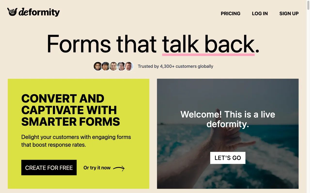 Deformity.ai — preview screenshot