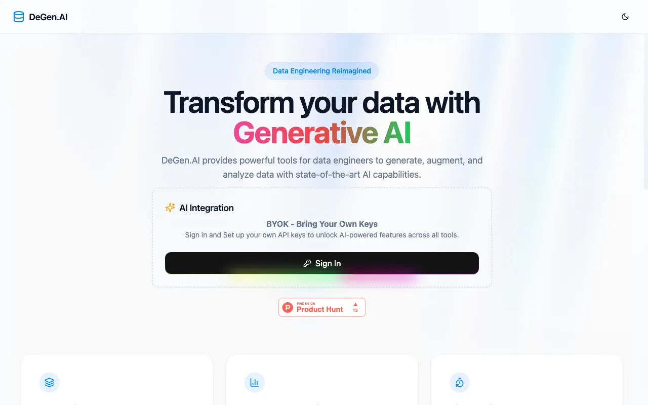DeGen.ai — preview screenshot