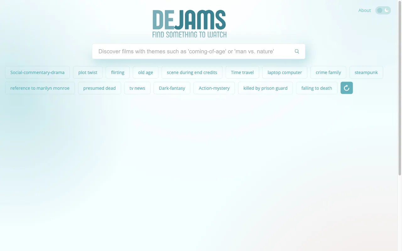 Dejams — preview screenshot