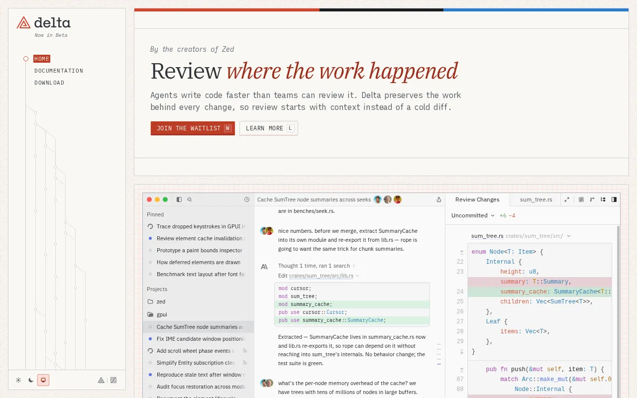 delta.dev — preview screenshot