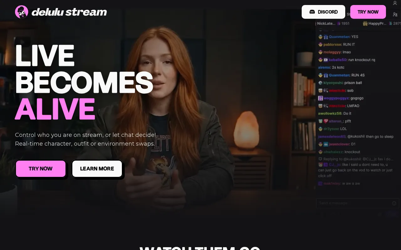 Delulu Stream — preview screenshot