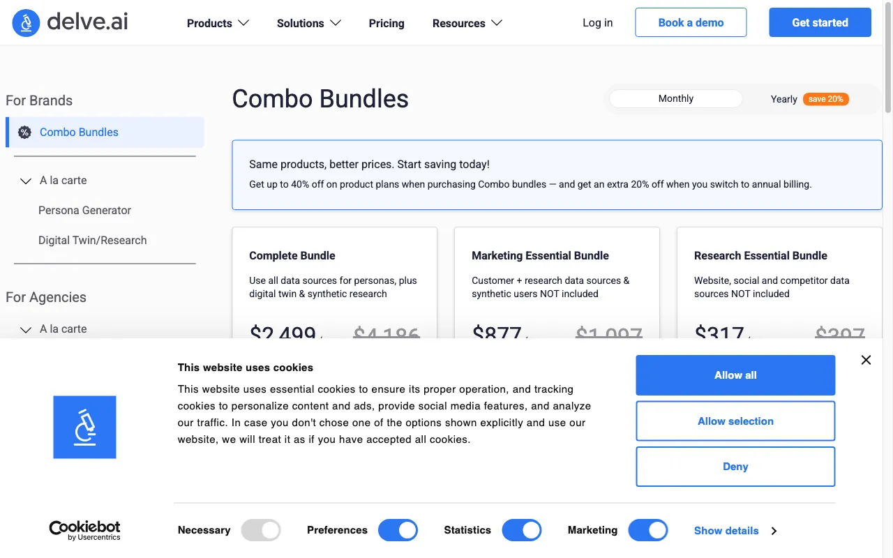 Delve — pricing page