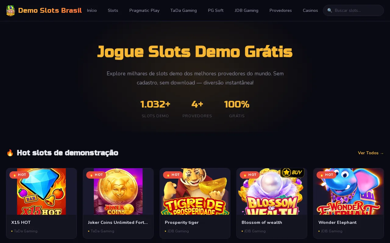 Demo Slots Brasil — preview screenshot