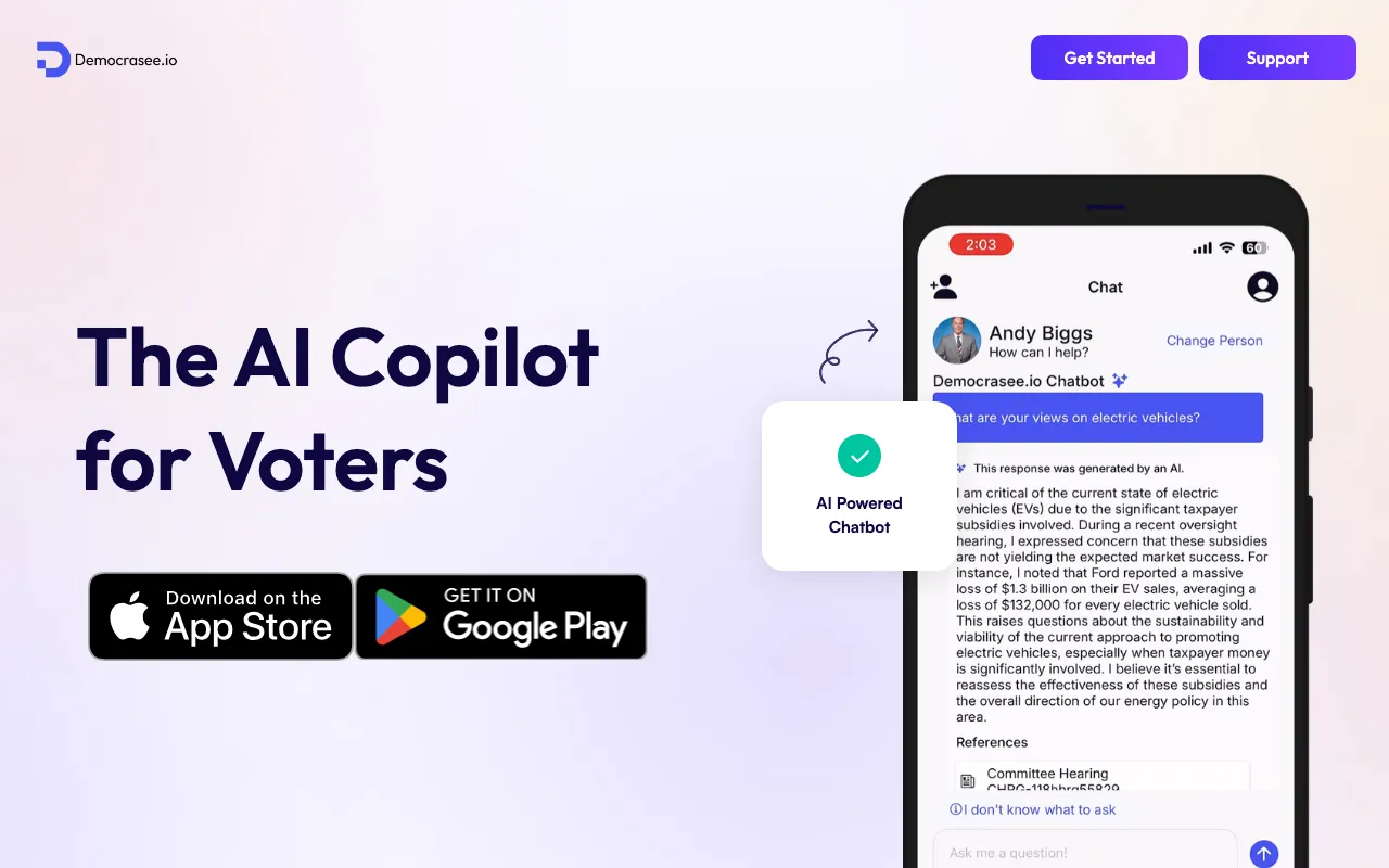 Democrasee.io — preview screenshot