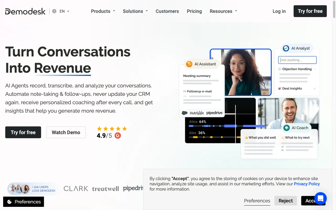 Demodesk — preview screenshot