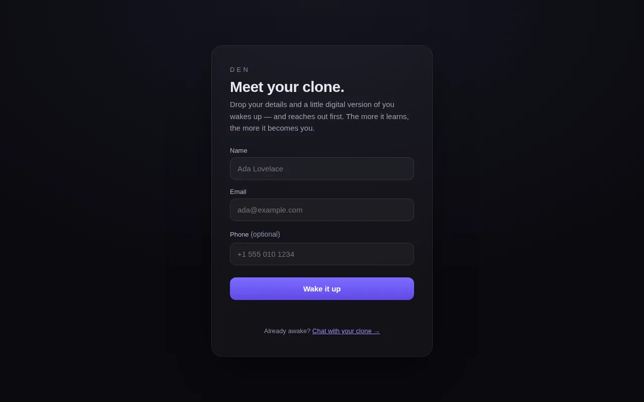 Den — preview screenshot