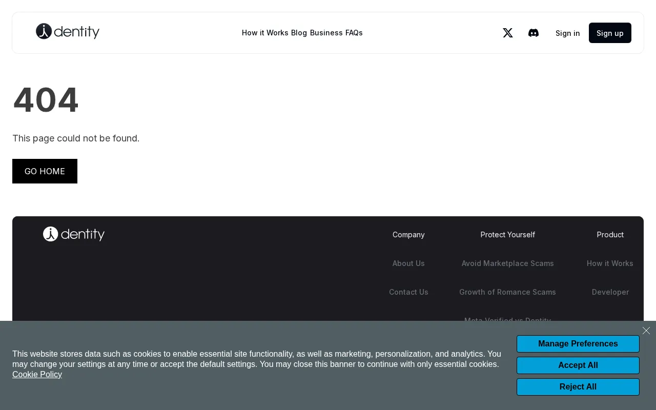 Dentity — pricing page