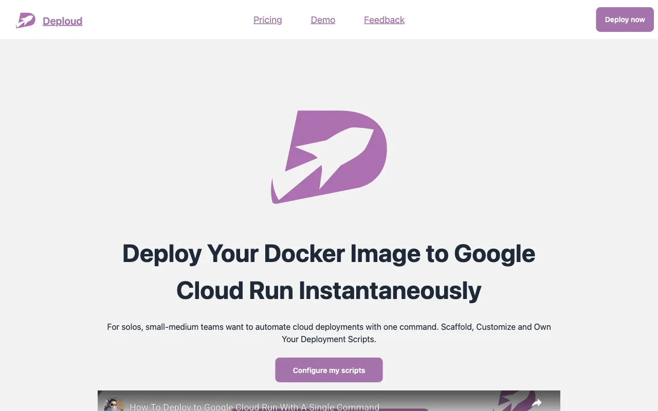 Deploud — preview screenshot