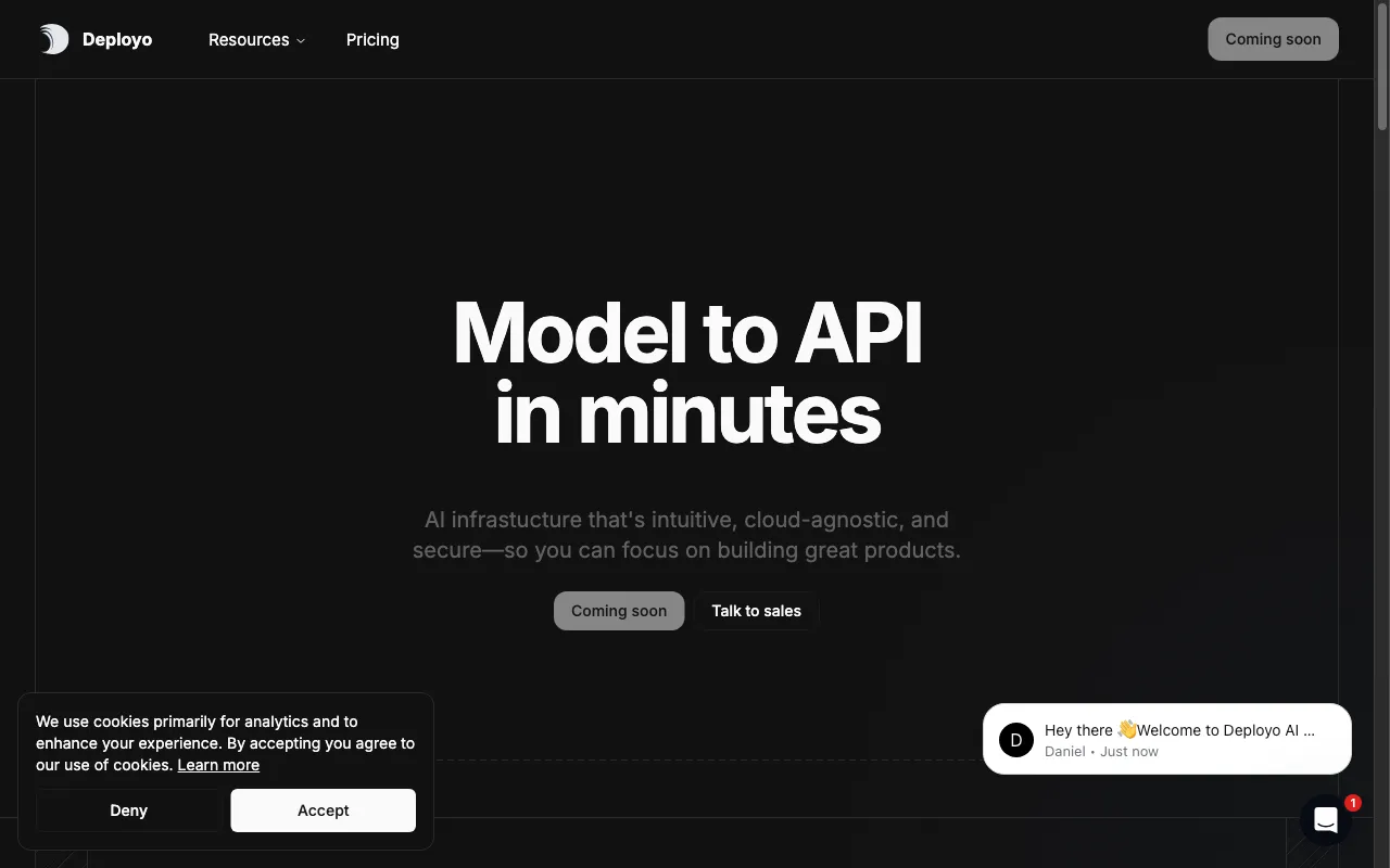 Deployo.ai — preview screenshot