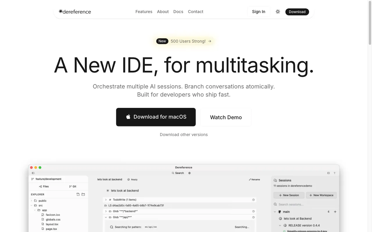 Dereference — preview screenshot